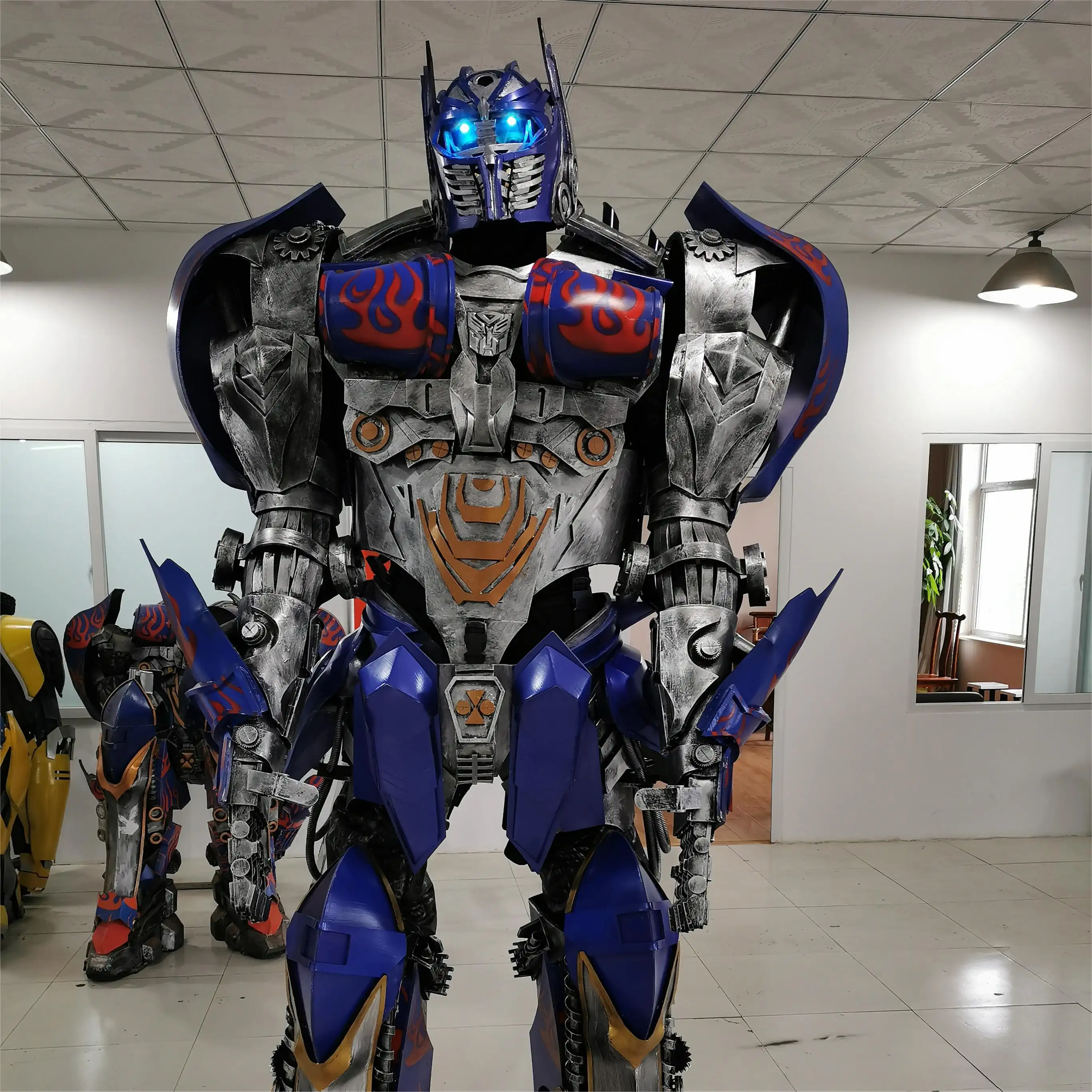2021 2.7m tall high quality transformer costume adult, wearable robot costume, robot costumes suits for sale