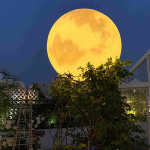 Luz <span class=keywords><strong>solar</strong></span> de Luna al aire libre IP65 Luz de bola LED impermeable para jardín Césped Patio Paisaje - Product Image 1