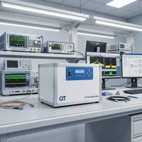 Caja de prueba inalámbrica OTA con blindaje RF, plataforma giratoria y soporte para antena