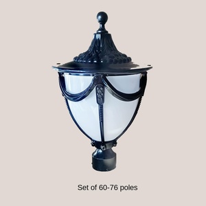 ไฟถนนอลูมิเนียมอัลลอยด์หลอดไฟ LED กลางแจ้งสำหรับตกแต่งภูมิทัศน์สวนสไตล์ยุโรปย้อนยุค - Product Image 2