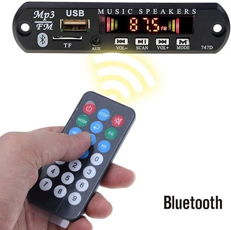 Decoder Board Wireless BT5.0 MP3 Player Audio AUX Module 5v/12V Hands-Free USB TF FM Radio Amplifier Board