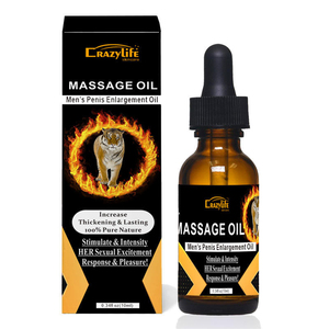 Aceite de Masaje Herbal para Agrandamiento del Pene y Aceite Corporal para Hombres 10ml Cuidado Íntimo para Adultos No Resistente al Agua Hecho en Guangdong - Product Image 1