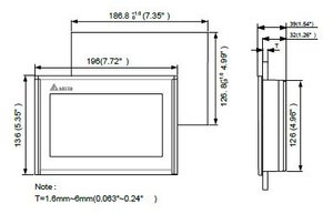 HMI Original Serie DOP‑100 DOP-107WV Pantalla TFT LCD de 7 Pulgadas 800×480 IP65 Panel Frontal DC24V para Automatización Industrial - Product Image 4