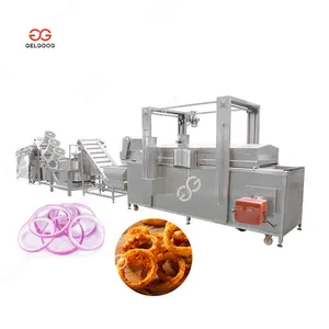 Gelgoog Shallet Frying Making Machine Rings Onion Fryer Machine Fried Onion Production Line