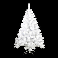 Usine de gros 3 pieds-10 pieds Unique Artificielle Blanc PVC Attaché Arbre de Noël Arbre de Noël