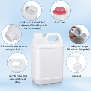 Jerrycan en plastique HDPE de haute qualité avec poignée pour nettoyer le conteneur d'emballage de liquide - Product Image 5