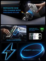 LISEN Neue Starke Magnetische Kabellose Ladehalterung fürs Auto 15W Schnellladung Handyhalter Lüftungsschlitz Magnetische Halterung für iPhone 17 16 Pro