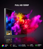 Monitor Táctil de 14 Pulgadas FHD 1920x1200 100% SRGB Relación de Aspecto 16:10 IPS Pantalla Táctil Portátil para Computadora 500cd/m Brillo 3ms