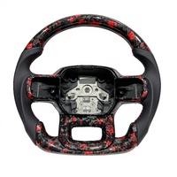 Pièces de volant en fibre de carbone forgée rouge pour Ford Raptor F150 2015 2016 2018 2020 2022 F150 Tuning automobile de haute qualité