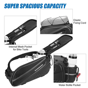 Sac de siège arrière de vélo multifonctionnel de haute qualité Boîte de <span class=keywords><strong>porte</strong></span>-bagages de vélo étanche Sac cargo Sac fourre-tout de grande capacité - Product Image 4