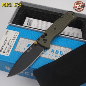Cuchillo de Bolsillo Táctico BUGOUT 533 Personalizado OEM con Hoja S30V de Punta de Lanza, Mango de Fibra de Vidrio y Nylon, Grado Industrial y DIY ODM - Product Image 1