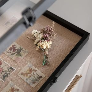 Caja de sombra de madera de tamaños personalizados en blanco y negro <span class=keywords><strong>3D</strong></span> con espaciador de plexiglás - Product Image 5