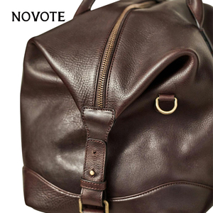 NOVOTE Custom logo Travel <strong>Essential</strong> Leather <strong>Duffle</strong> <strong>Bags</strong> Large Capacity Casual Style Travel <strong>Bags</strong> Luggage Gym <strong>Bag</strong> for Sports - Product Image 4