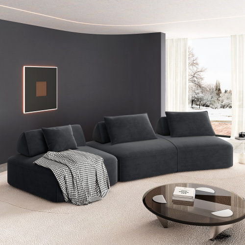 GRIS FONCÉ + Mousse + 4 places
