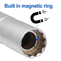 Clé à douille pour bougies d'allumage 14mm 16mm, outil de réparation automobile 3/8 avec extracteur pour retirer facilement les bougies d'allumage