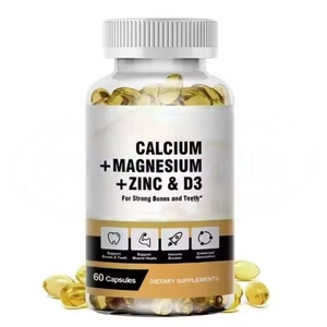 Suplemento Alimenticio para la Salud Inmunológica, Cápsulas de Gel Suave con 50000 UI de Calcio, Magnesio, Zinc y Vitamina D3 para Adultos, 2 Cápsulas Diarias - Product Image 1