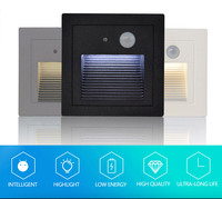 HOTOOK-Lampe d'escalier LED à détecteur de mouvement intelligent encastrée aux normes européennes, applique murale encastrée en aluminium