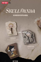 Nouvelle série POPMART Bubble Mart SKULLPANDA Time Architecture : Boîte mystère magnétique pour réfrigérateur – Cadeaux tendance