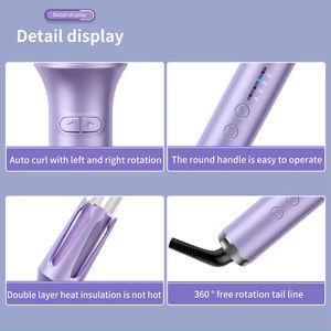 Nuevo Diseño de Rizador de Pelo Automático Giratorio para Salón, Rizador de Pelo Eléctrico Portátil de Calentamiento Rápido, Rizador de Pelo Automático Profesional - Product Image 5