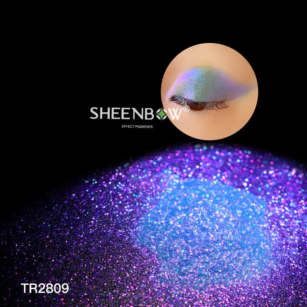 Sheen bow anorganisches Pigment pulver Chamäleon pigment Eisenoxid kosmetik für Lidschatten Make-up Sprüh farbe kunden spezifisches Etikett
