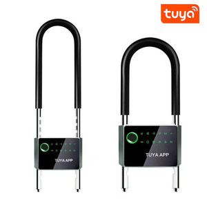 High <strong>Security</strong> Smart Door <strong>Lock</strong> <strong>Code</strong> Access for Tuya App U-shaped Design for Glass Doors Waterproof Custom Logo Power Indication - Product Image 2