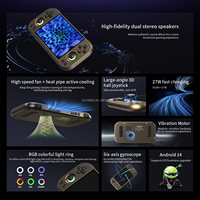Nouvelle console de jeu portable RG477M Android 14/Linux avec écran tactile de 4,7 pouces, 12+256G, Wi-Fi 6E, Arcade rétro