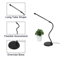 Temporizador de atenuación de brillo portátil, lámpara LED de mesa de noche, lectura, escritorio, para Spa, 7W, 3