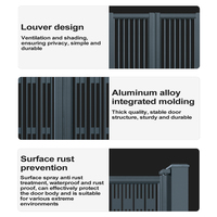 Moderne elektrisch intrekbare aluminium schuif-vouwpoort voor villa, hotel, bedrijf, fabriek, beveiliging, automatisch