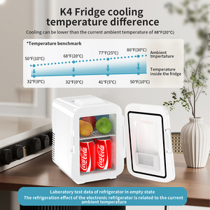 KEMIN Maquillaje Nevera Portátil 4L AC/DC Linda Nevera Mini Nevera Refrigerador y Calentador - Product Image 6