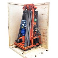 Máquina Perforadora Rotatoria Portátil Eléctrica para Pozos de Agua de 100m, Pequeña, con Bomba, Motor y Componentes Principales
