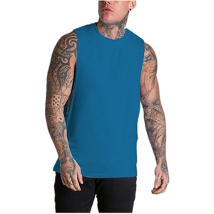 Chaleco Deportivo de Verano para Hombre, Informal, Cómodo, Transpirable, de Secado Rápido, Color Sólido, Spandex/Algodón, Estampado Puff, Bordado 3D - Product Image 1