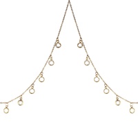 Chaîne de taille en acier inoxydable, strass sexy européen et américain, chaîne de poitrine, chaîne de corps en acier inoxydable