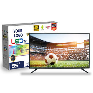 Téléviseur LED intelligent Android 4K Ultra HD de 55 pouces, 60 Hz, haut-parleurs intégrés, noir, pour la maison et l'hôtel - Product Image 4