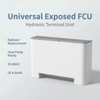 Unité de ventilation murale compacte pour petit espace, à deux tuyaux, pour chauffage et refroidissement, idéale pour chambre et bureau, économie d'énergie domestique