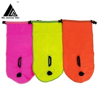 Boya de Buceo Inflable de TPU Personalizada de Fábrica, 2 Bolsas de Aire, Impermeable IPX-4, Alta Visibilidad, Flotador de Descanso para Natación