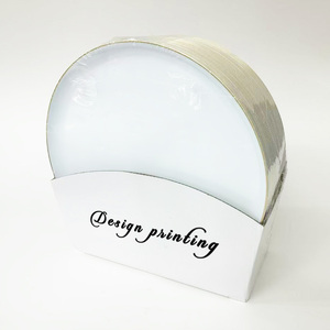 Platos <span class=keywords><strong>de</strong></span> plástico personalizables Xueli con bordes y colores estampados en oro-Vajilla duradera para eventos en casa y hostelería - Product Image 5