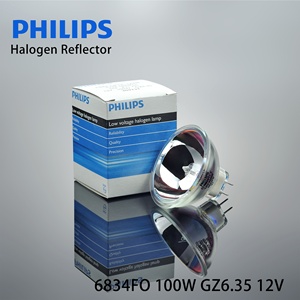Ampoule halogène <span class=keywords><strong>Philips</strong></span> Reflector 6834FO <span class=keywords><strong>100W</strong></span> GZ6.35 12V pour microscopes, endoscopes, éclairage médical - Product Image 3