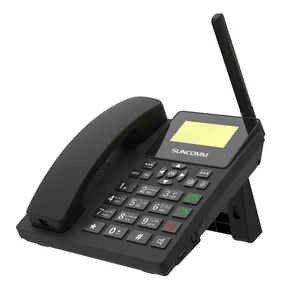 SUNCOMM G718 GSM Dual Card Dual Standby Desktop Phone MP3 FM Recording Call Silent Fixed Wireless Phone for Home and Business