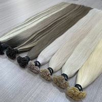 Meilleure Qualité Pointe Plate Cheveux Humains Fournisseur De Gros Remy Cuticule Aligné Russe Extensions Cabello Extensions De Cheveux Naturels