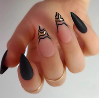 Commande en gros de faux ongles stiletto à presser, faits à la main en acrylique, pour les distributeurs de produits pour ongles