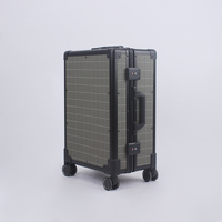 Valise de Voyage Exclusive de Luxe 2025 Distributeur, Entièrement en Aluminium, Panneau Rigide en Aluminium, Taille Adaptée au Voyage, Polyester