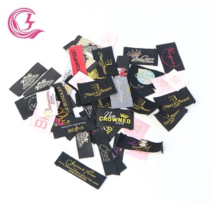 Clj Maker Bán Buôn Mẫu Giá Tùy Chỉnh Logo Với Dệt Nhãn Tóc Giả <span class=keywords><strong>Tag</strong></span> Cho Cap - Product Image 1