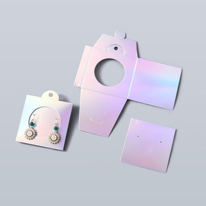 Etiquetas Colgantes de Papel Perforado de Alta Calidad, Etiquetas Plegables <span class=keywords><strong>para</strong></span> <span class=keywords><strong>Collares</strong></span>, Etiquetas <span class=keywords><strong>para</strong></span> Exhibición de Joyería, Pendientes y Pulseras - Product Image 2