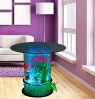 LED-Licht Acryl Wasserblasen Leuchtender Esstisch-Set