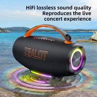 Altavoz Inalámbrico para Exteriores de 100W con Efecto de Luz RGB, 24000mAh, IPX6 Impermeable, TWS Estéreo, Carga Rápida PD, para Fiestas, Computadora, Música de Baile