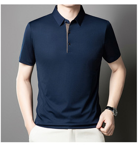 Polo da uomo alla moda a tinta unita, T-shirt a maniche corte semplici ed eleganti, top estivi - Ingrosso <span class=keywords><strong>abbigliamento</strong></span> uomo - Product Image 1