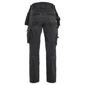 BLAKLADER - 717011499999D20 Pantalones artesanos de mujer en elástico de 2 vías Negro/Negro-PANTALÓN DE TRABAJO EAN 7330509952597 - Product Image 3