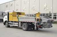 Pompe à béton montée sur camion de marque chinoise renommée Xuzhou, modèle HBC10022V, 100/55m3/h