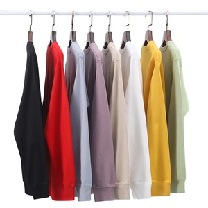 Offre Spéciale <span class=keywords><strong>blanc</strong></span> 300 Gsm coton polaire <span class=keywords><strong>sweat</strong></span> français éponge grande taille col rond <span class=keywords><strong>blanc</strong></span> hommes bouffée impression sweats - Product Image 2