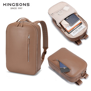 Kingsons Business Backpack Lightweight Computer <b>Bag</b> With Zipper Closure For Men's Travel And <b>Work</b> Use - Product Image 3